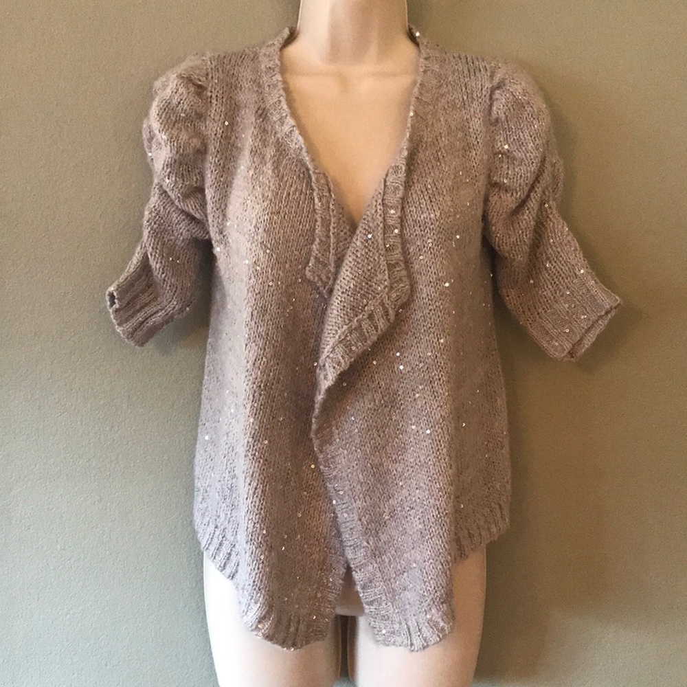 Gray sequin sweater